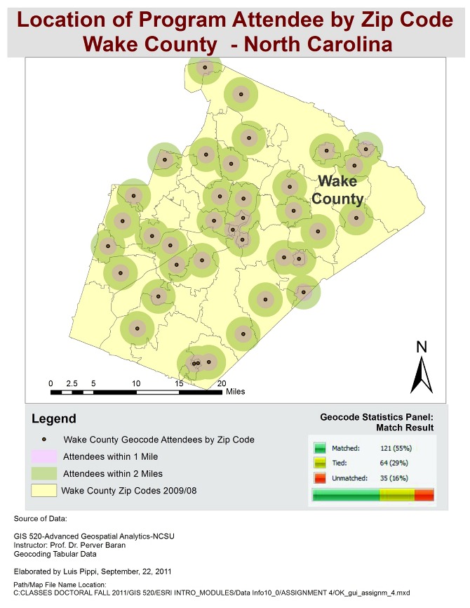Geocoding Tabular Data ArcGIS lgpippiAssignment2GIS520