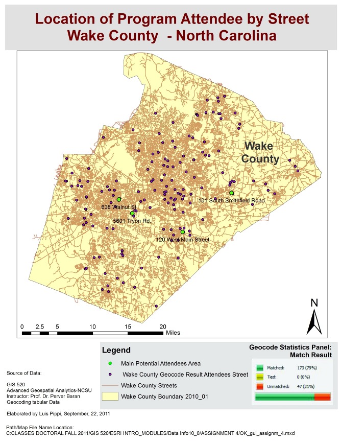 Geocoding Tabular Data ArcGIS lgpippiAssignment2GIS520